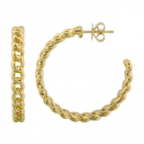CUBAN LINK HOOPS