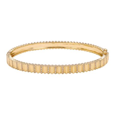 FLUTED DIAMOND BANGLE