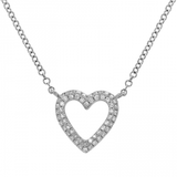 SMALL OPEN HEART NECKLACE