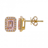MORGANITE SQUARE STUDS