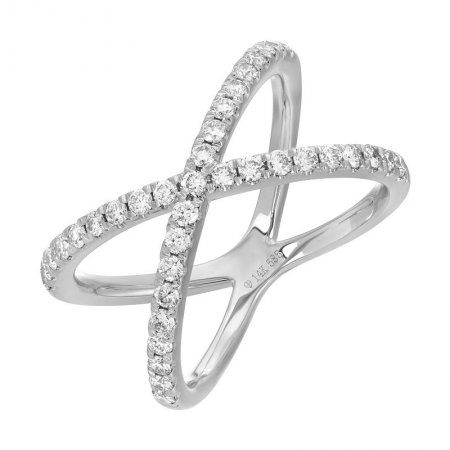 DIAMOND CROSSOVER RING