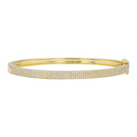 4 ROW PAVE BANGLE