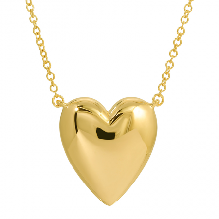 LIGHTWEIGHT GOLD HEART NECKLACE