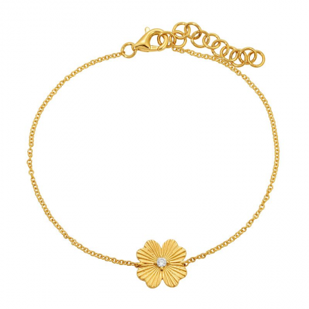 FLUTED FLOWER BRACELET