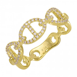 DIAMOND GUCCI LINK RING