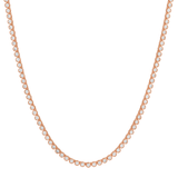 BEZEL SET NATURAL DIAMOND TENNIS NECKLACE