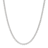 BEZEL SET NATURAL DIAMOND TENNIS NECKLACE