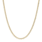 BEZEL SET NATURAL DIAMOND TENNIS NECKLACE