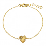 FLUTED HEART BRACELET