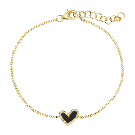 ONYX HEART BRACELET