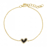 ONYX HEART BRACELET