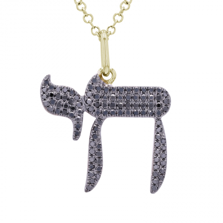 BLACK DIAMOND CHAI NECKLACE