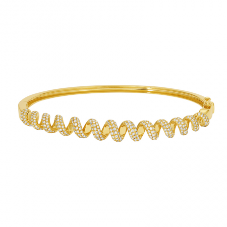 DIAMOND SPIRAL BANGLE