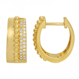 THREE ROW DIAMOND HUGGIES