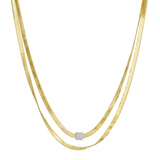 DOUBLE HERRINGBONE NECKLACE