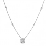 EMERALD ILLUSION DIAMOND NECKLACE