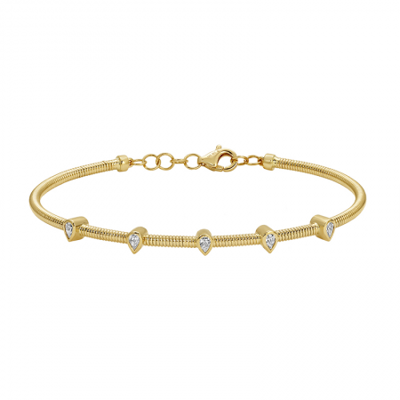 OMEGA CHAIN DIAMOND BANGLE