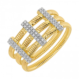 THREE ROW OMEGA CHAIN RING