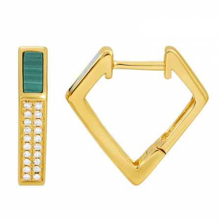 MALACHITE AND DIAMOND HUGGIES