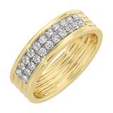 TWO ROW DIAMOND RING