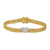 MESH CHAIN HEART BRACELET