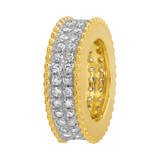 DOUBLE ROW PAVE RONDELLE