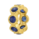 BEZEL SET BLUE SAPPHIRE RONDELLE