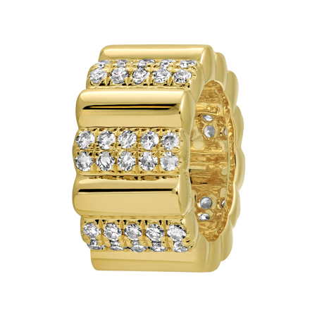 FLUTED DIAMOND RONDELLE