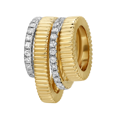 4 ROW DIAMOND FLUTED RONDELLE