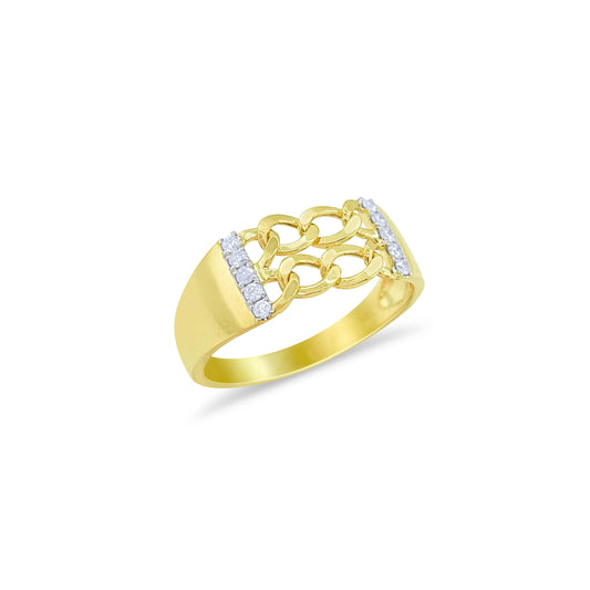 DIAMOND BARS AND LINK RING