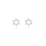 MINI DIAMOND JEWISH STAR STUDS
