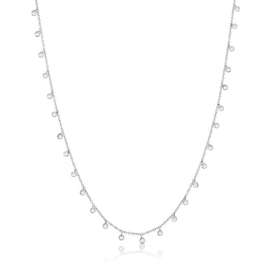 DIAMOND BEZEL CHAIN NECKLACE