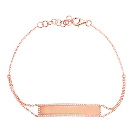 ENGRAVABLE ID BAR BRACELET