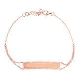 ENGRAVABLE ID BAR BRACELET