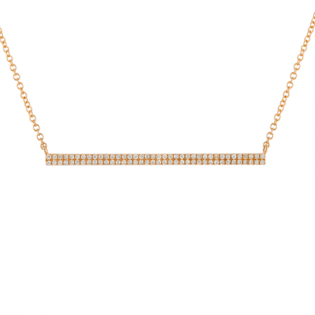 DIAMOND BAR NECKLACE