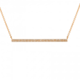 DIAMOND BAR NECKLACE