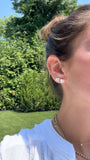 PRONG SET HEART LAB DIAMOND STUDS