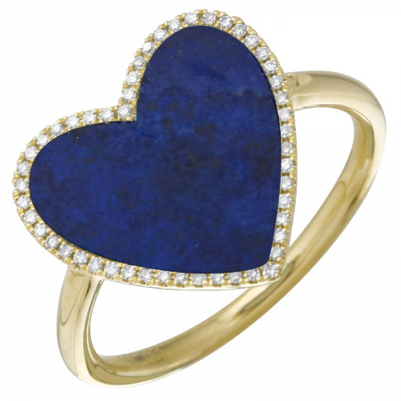 LAPIS HEART RING