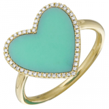 TURQUOISE HEART RING