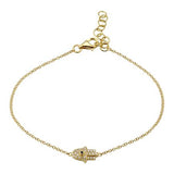 GOLD DIAMOND HAMSA BRACELET