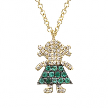 EMERALD GIRL NECKLACE