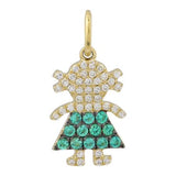 EMERALD GIRL CHARM
