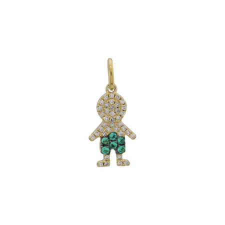 EMERALD BOY CHARM