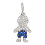 BLUE SAPPHIRE BOY CHARM