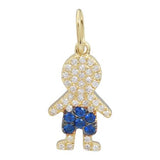 BLUE SAPPHIRE BOY CHARM