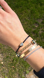 LAB DIAMOND HEART STRING BRACELET