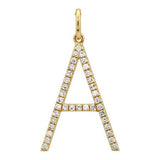 SMALL DIAMOND INITIAL CHARM