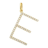 LARGE DIAMOND INITIAL CHARM