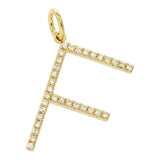 LARGE DIAMOND INITIAL CHARM