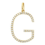 SMALL DIAMOND INITIAL CHARM